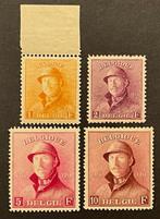 Belgique 1919/1919 - Albert I Helm - Série complète -, Postzegels en Munten, Gestempeld