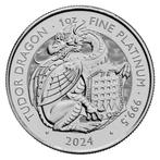 Verenigd Koninkrijk. 2024 1 oz £100 GBP UK Platinum Tudor, Postzegels en Munten