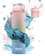 2dekans | Hup. - Waterfles Met Rietje - Waterfles 1 liter -, Ophalen of Verzenden, Nieuw
