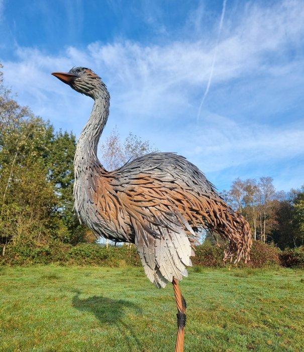 Sculpture, Struisvogel XXL - 160 cm - Métal, Antiek en Kunst, Curiosa en Brocante
