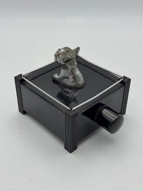 Dunhill - Silent Flame Table Lighter Bulldog Top - Zonder, Verzamelen, Rookartikelen, Aanstekers en Luciferdoosjes