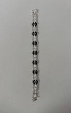 Armband - 18 karaat Witgoud Onyx - Diamant, Nieuw