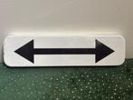 Dubbele pijl - Verkeersbord - Staal, Antiek en Kunst