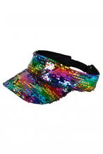 Zonneklep Regenboog Sequin Gekleurde Pet met Pailletten Glit, Nieuw, Ophalen of Verzenden