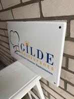 Panneau publicitaire en émail - Emaille Reclamebord Gilde