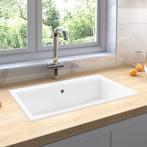 vidaXL Keuken Gootsteen Wit 790x500x193 mm Graniet, Huis en Inrichting, Keuken | Keukenelementen, Verzenden, Nieuw