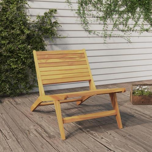 vidaXL Tuinstoel massief teakhout, Tuin en Terras, Tuinstoelen, Nieuw, Verzenden