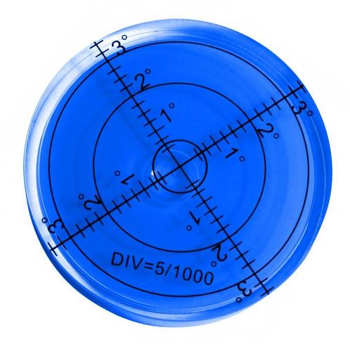 Ronde waterpas 66x11 mm blauw, Doe-het-zelf en Bouw, Gereedschap | Overige machines, Nieuw, Verzenden