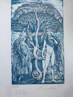 Ernst Fuchs (1930-2015) - Adam and Eve, Antiek en Kunst