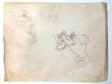 POPEYE : Vintage Original Animation Drawing - From Fleischer beschikbaar voor biedingen