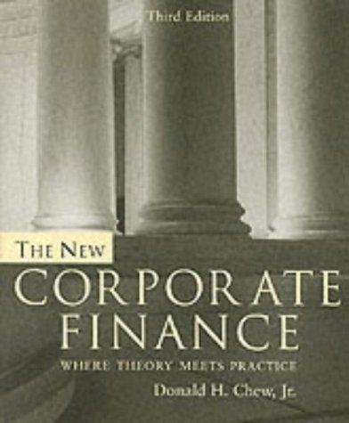 The New Corporate Finance 9780071120432 Donald Chew, Boeken, Overige Boeken, Gelezen, Verzenden