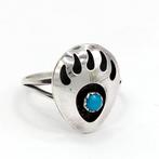 Ring - Zilver & Turquoise - Native American - Maat EU 54 -