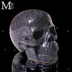 Pierre de lave chaude - Crâne réaliste - Gravure extrêmement