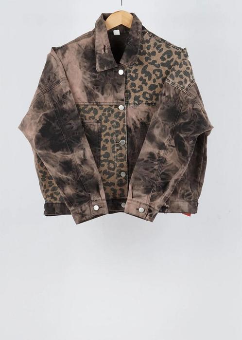 No Brand Multicolor vintage denim jacket in size XL, Kleding | Heren, Jassen | Winter, Ophalen of Verzenden