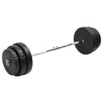 vidaXL Halter gebogen met gewichten 90 kg, Verzenden, Nieuw