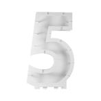 Witte Ballonnen Standaard 5 Jaar 81cm, Hobby en Vrije tijd, Verzenden, Nieuw