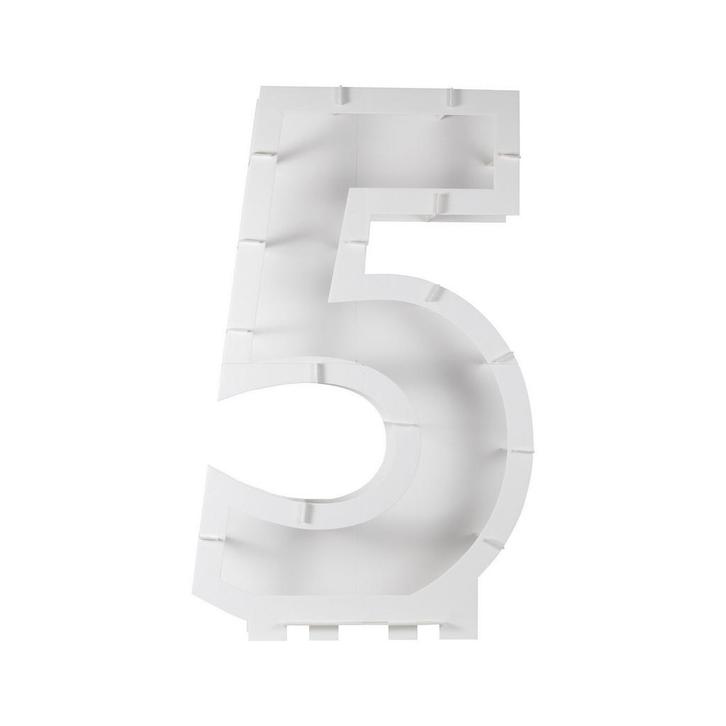 Witte Ballonnen Standaard 5 Jaar 81cm, Hobby en Vrije tijd, Feestartikelen, Nieuw, Verzenden