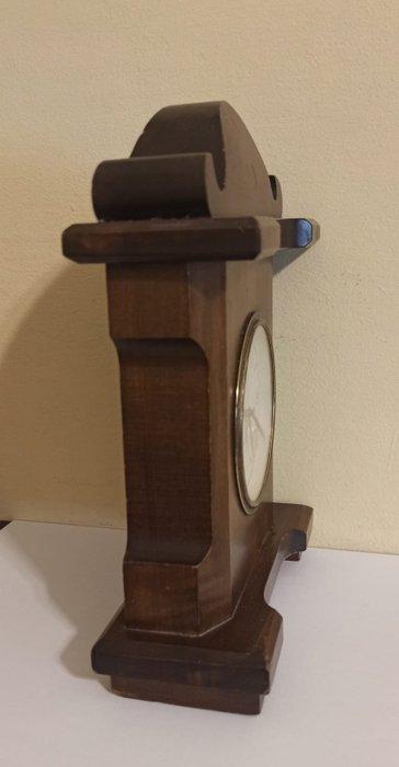 Pendule de cheminée - Bois, Laiton - 1950-1960, Antiquités & Art, Curiosités & Brocante