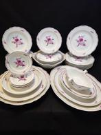 Meissen - Tafelservies (32) - voor 6 personen Purper Bloem