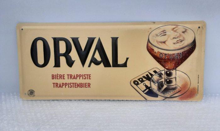 Orval Bière - Reclamebord - Metaal, Antiek en Kunst, Antiek | Wandborden en Tegels