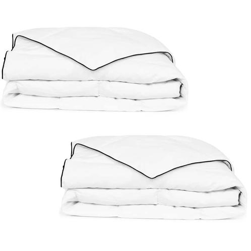 vidaXL Winterdekbedden 2 st 155x220 cm dons, Huis en Inrichting, Slaapkamer | Beddengoed, Nieuw, Verzenden