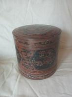 Antique Betelnut box 3 delig - Bamboe - Birma Myanmar - 20e