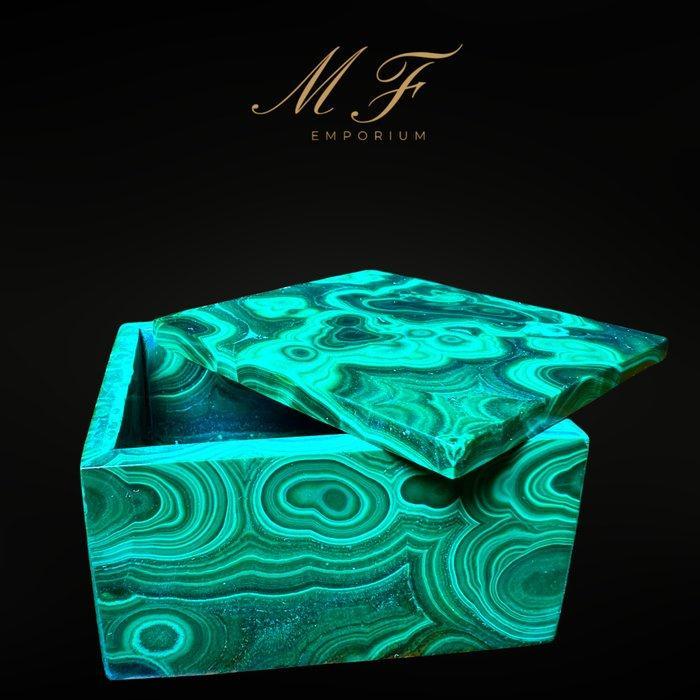 Natuurlijke malachietdoos uit Congo van de hoogste, Collections, Minéraux & Fossiles