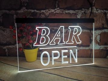 OPEN bar neon bord lamp LED verlichting reclame lichtbak, Verzenden