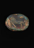 Oude Egypte, Nieuwe rijk Speksteen Geglazuurde Scarabee met