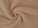 10 meter teddy bont - champagne - Bouclé stoffen, Verzenden