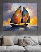 Chrystian Milanowski - Colorfull Sails - XL, Antiek en Kunst, Kunst | Schilderijen | Modern