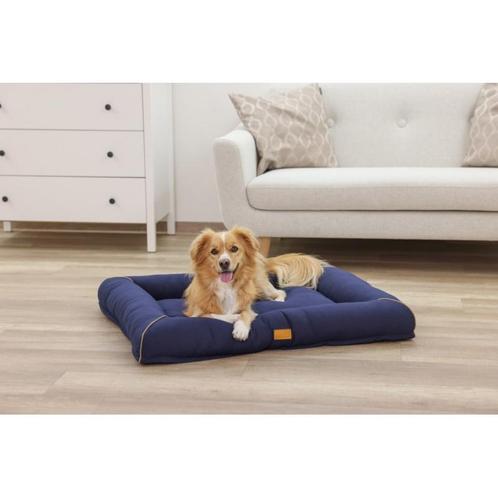 Knuffelbed jerome, donkerbl./cognac, 90x70x10 cm - kerbl, Dieren en Toebehoren, Honden-accessoires, Nieuw