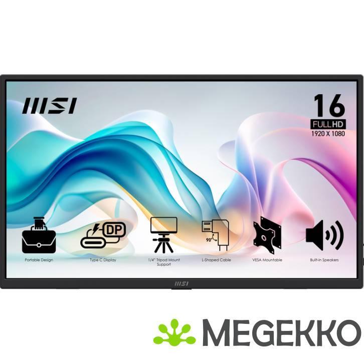 MSI PRO MP165 E6 15,6  Draagbare Full HD USB-C monitor, Computers en Software, Overige Computers en Software, Nieuw, Verzenden