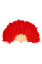 Waaier Luxe Rood Fan Veertjes Dons Rode Handwaaier Vouwwaaie, Kleding | Dames, Ophalen of Verzenden, Nieuw