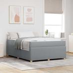 vidaXL Bedframe met matras met matras Lichtgrijs 140 x 200, Verzenden, Nieuw