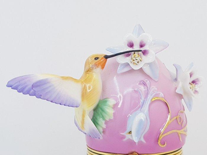 Fabergé ei - Fabergé/ Franklin Mint Rufous Hummingbird, Antiquités & Art, Curiosités & Brocante