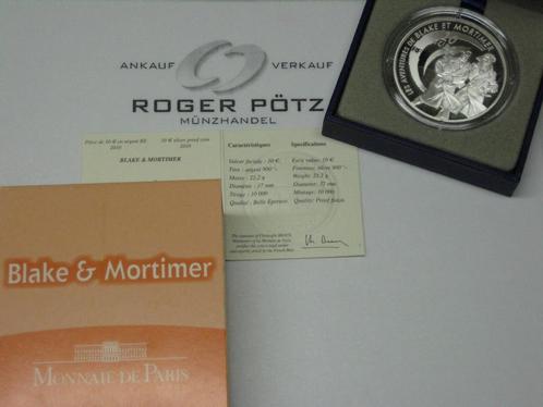 Frankreich 10 Euro 2010 Comicserie Blake en Mortimer zilv..., Postzegels en Munten, Munten | Europa | Euromunten, België, Verzenden