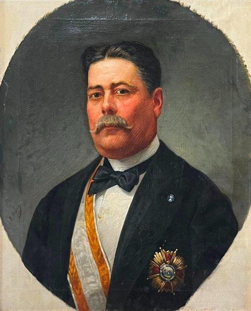 Eduardo Balaca (1840-1914) - Portrait de Francisco I de Asís, Antiquités & Art, Art | Peinture | Classique