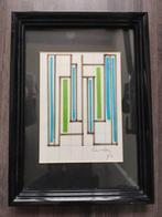 Siep Van Den Berg (1913-1998) - voorstudie groen - blauw, Antiek en Kunst