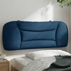 vidaXL Coussin de tête de lit bleu 100 cm tissu, Huis en Inrichting, Slaapkamer | Bedden, Verzenden