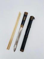 Bestekset - Been, Koper - Chinese tas, Antiek en Kunst