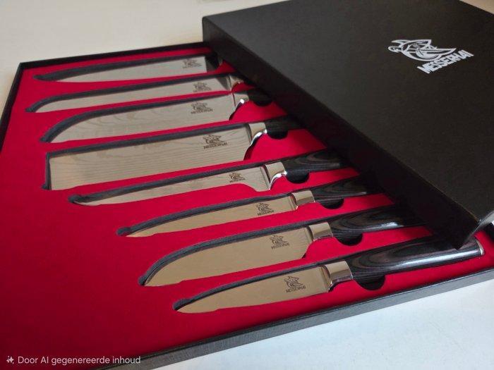Messerhai-Sakura - Keukenmes - Professionele 8-delige chefs, Antiquités & Art, Antiquités | Ustensiles de cuisine