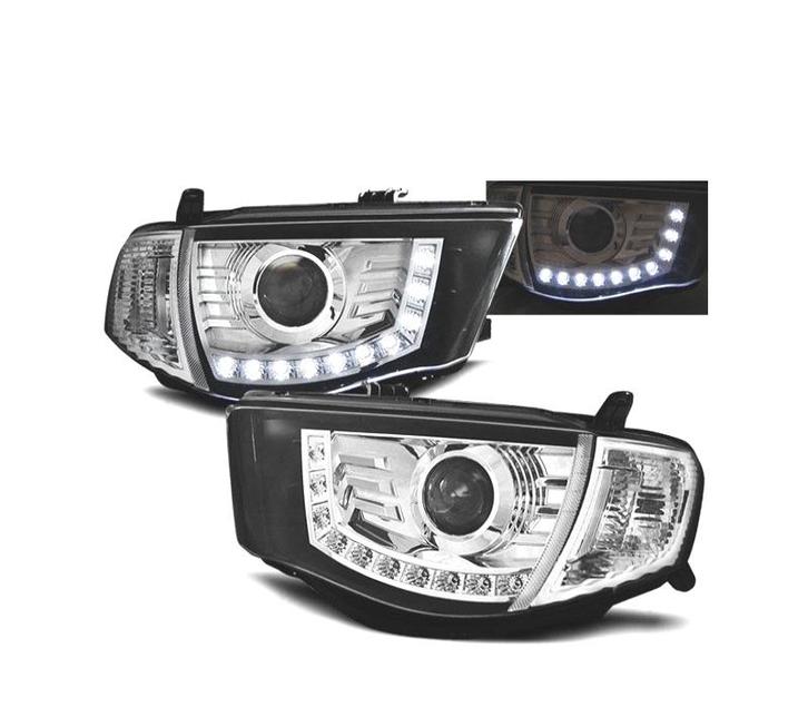 PHARES MITSUBISHI L200 06-10 DIURNES FOND CHROMÉ, Auto-onderdelen, Verlichting, Verzenden