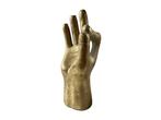 Beeldje, Goudkleurige hand - 26.5 cm - Aardewerk, Terracotta
