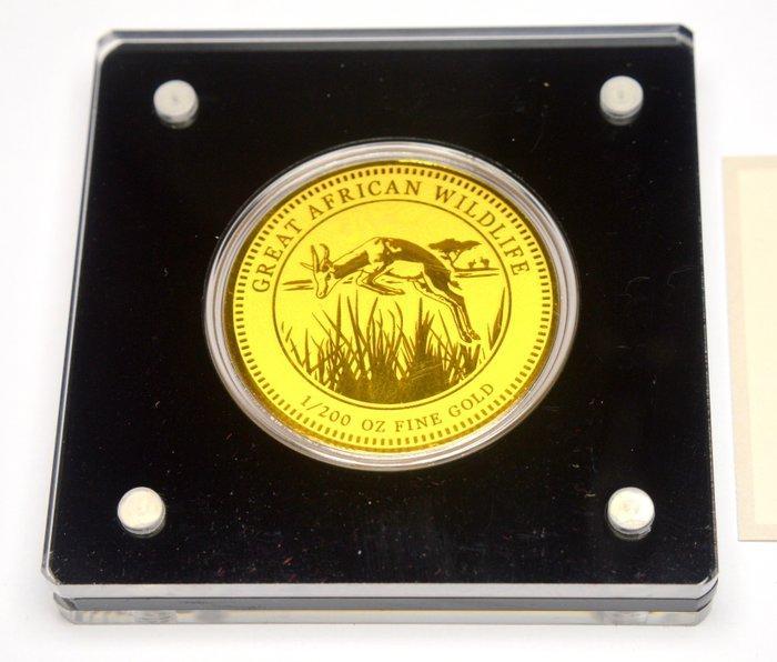 Afrika. Medal Great African Wildlife - Springbok - 1/200oz, Timbres & Monnaies, Monnaies | Europe | Monnaies non-euro