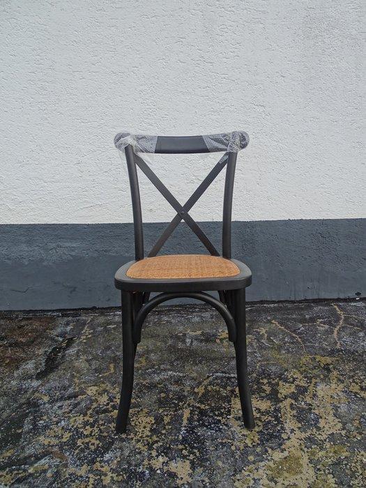 Iconaxa - Stoel - X-stoel - Eik - X-Back eetkamerstoel zwart, Antiek en Kunst, Curiosa en Brocante