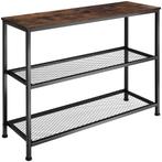 tectake Consoletafel Bristol 100x30x81cm - Industrieel hout, Huis en Inrichting, Tafels | Bijzettafels, Verzenden, Nieuw