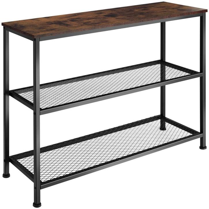 tectake Consoletafel Bristol 100x30x81cm - Industrieel hout, Huis en Inrichting, Tafels | Bijzettafels, Verzenden