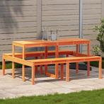 vidaXL Picknicktafel 160x134x75 cm massief grenenhout, Verzenden, Nieuw
