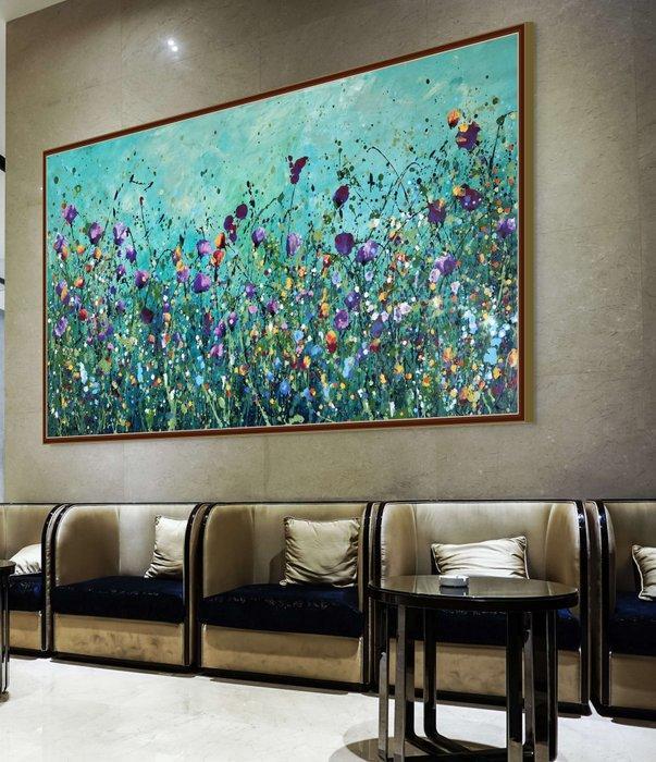 Irina Morisch - Emerald forest Nr.9 - XXL-, Antiek en Kunst, Kunst | Schilderijen | Modern
